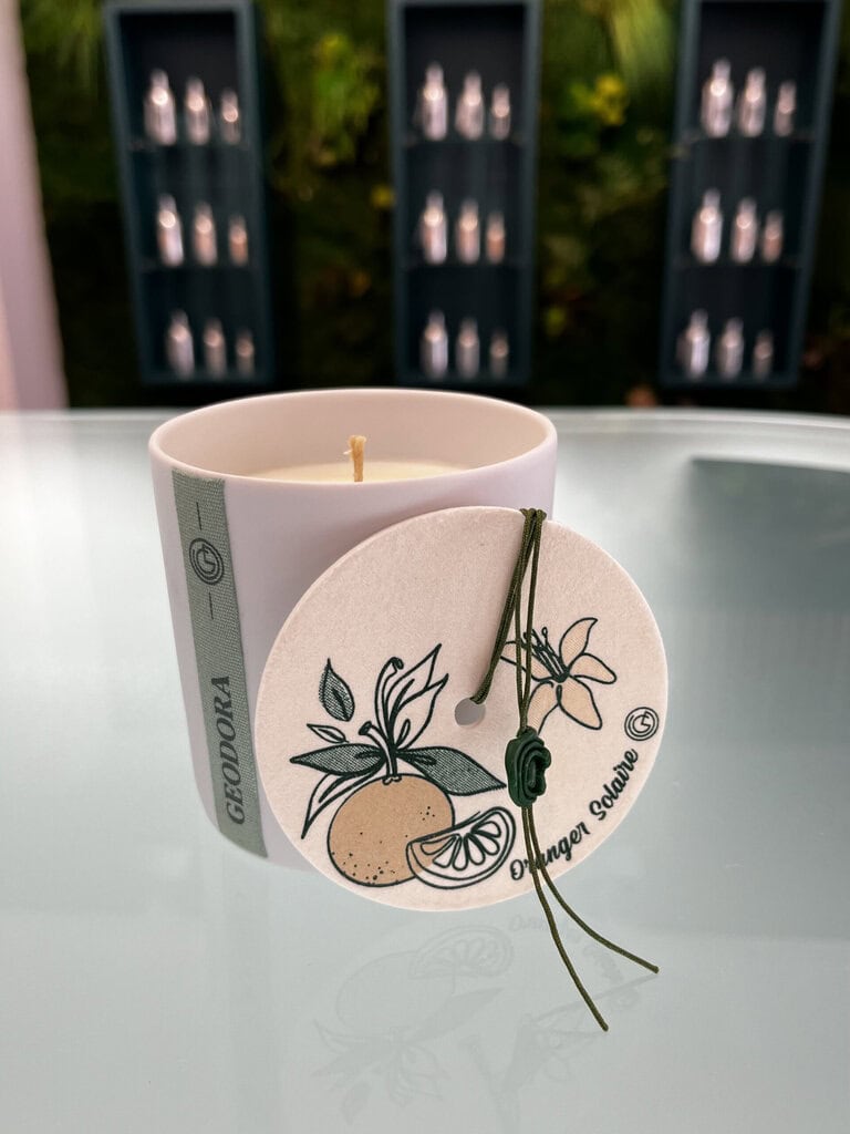 scented orange candle