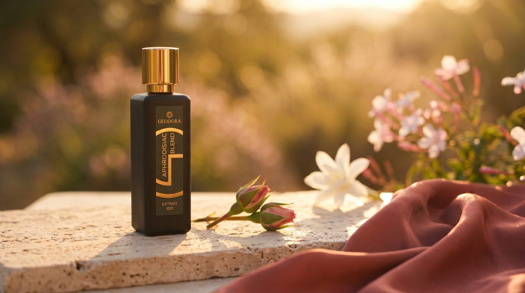 Aphrodisiac Blend Geodora — extrait de parfum sensuel compose a Grasse
