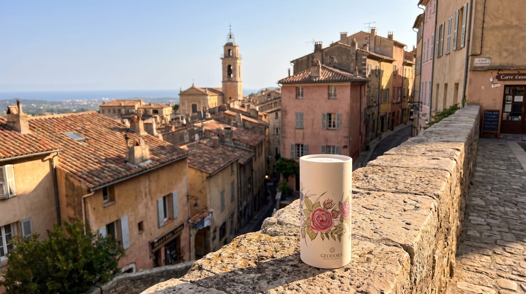Grasse, capitale mondiale du parfum reconnue UNESCO 2018 — vue de la vieille ville
